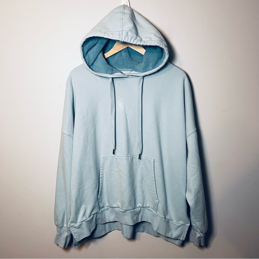 American Eagle Oversized Hoodie Women’s M Sweatshirt Sherpa Lined Hood **READ